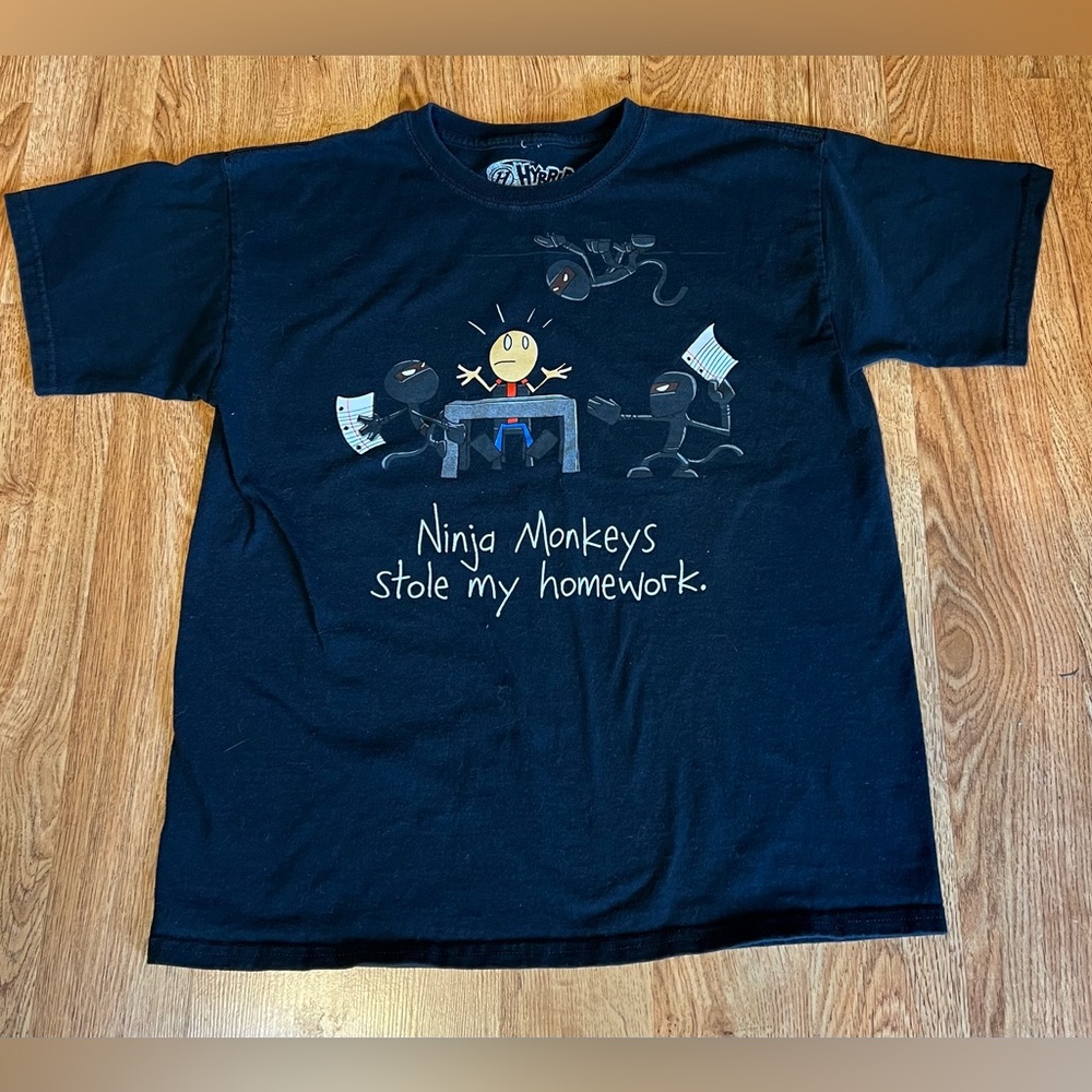 Boys Vintage Funny Novelty Tee Size 18/20 EUC